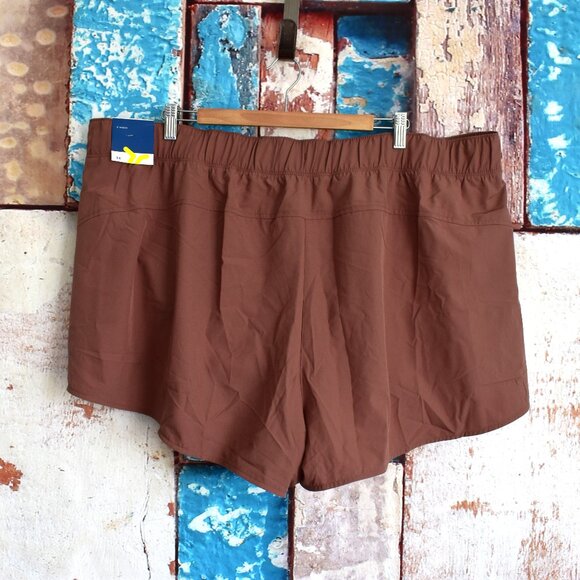 Women's Old Navy Mid-Rise StretchTech Core Run Shorts SIZE 3X Warm Taupe NEW - Picture 5 of 8